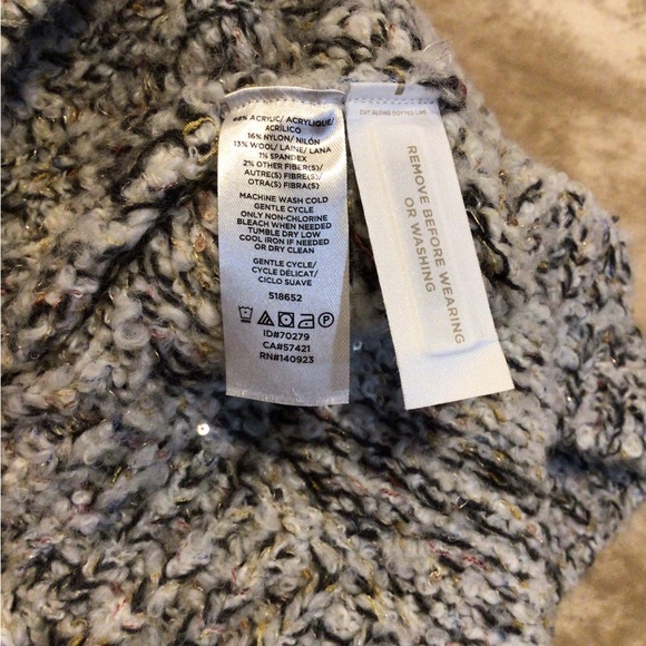 Lou & Grey For Loft Glitter-Knit Turtleneck Sweater OverSize XL - Picture 4 of 12